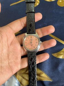 Hmt Kohinoor Pink Dial ( Transparent Back)
