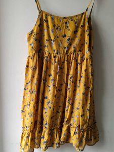 Mustard Floral Sundress