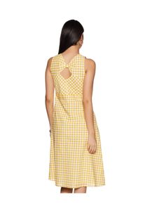 “AND” Ghingam Yellow Mellow Y2K Dress