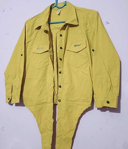 Yellow Tie-Front Shirt