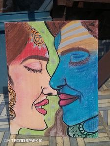 Handmade Shivji Parvati Ji Painting