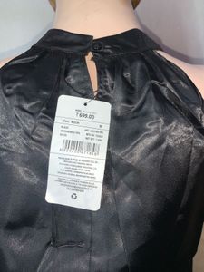 Sleek Black Halter Top