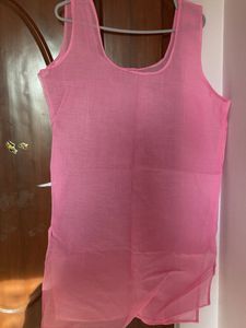 Pink Embroidered Kurta