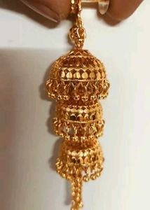 Golden Jhumka Earrings