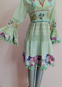 Boho Embroidered Dress