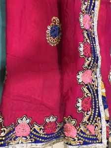 Elegant Embroidered Saree