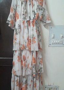 Floral Off-Shoulder Maxi Dress