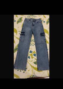 Blue Brand New Cargo Jeans Not Even Used Once