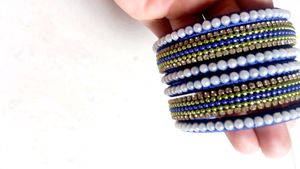 Silk Thread Bangels Set