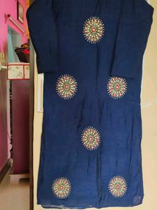 Beautiful 🤩 Navey Blue 💙 colour Kurti 💙💙