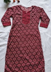 Maroon Kurta Set