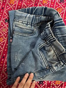 Blue Denim Joggers