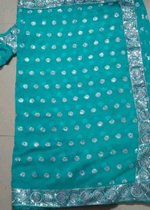 Sky blue Color Saree
