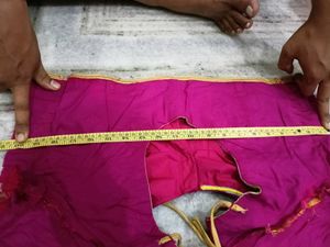 Pink Maggam Zardosi Work Blouse Like New