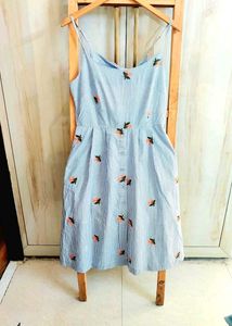 Floral Striped Dress Bust Size-28