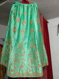 Elegant Mint Green Lehenga Choli