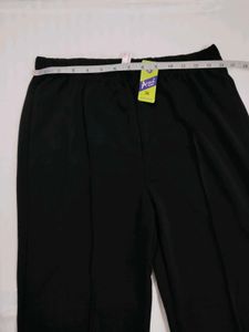 Black Casual Stretchable Trousers  (CO)
