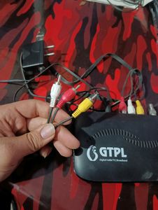 GTPL Set Top Box With Cable And Charger