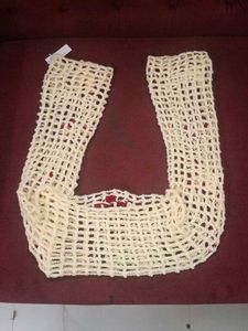 Handmade Crochet Shrug with Red Flowers &amp; Butterfl