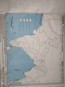 2-4 INDIA Political And Adjacent Countries Map New
