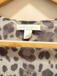 Beautiful Leopard Print Mesh Imported Top