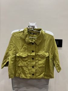 Green Cropped Shirt