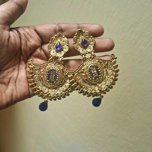 Antique Gold With Deep Royal Blue