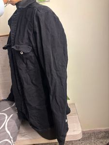 Vintage Black Button-Down Shirt