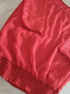 Elegant Red Blouse