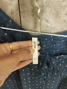 Blue Polka See Through Top