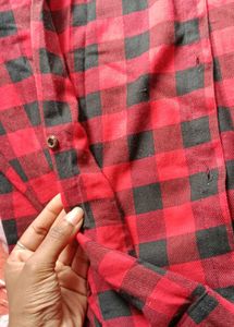 Red &amp; Black Checkered Shirt