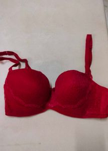 Red Lace Bra
