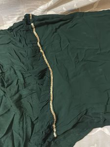 Green Embroidered Kurti With Umbrella Cut Plazo