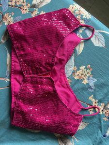 Sequin Pink Sexy Blouse