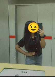 Black Top with Leopard Collar