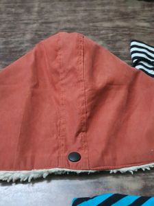 Unique Orange &amp; Striped Beanie