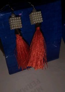 Beaded Tassel Earrings