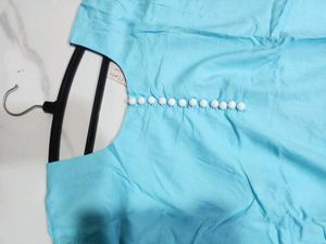 Elegant Sky Blue Kurta 3psc Set