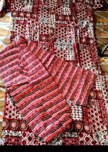 Vintage Style Red & Pajama Set