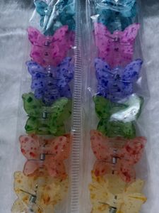 12 Peace hair clutcher Multiple Colours