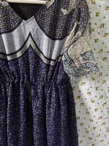 Vintage Sheer Horse Print Dress