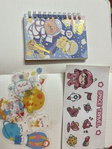 Diary Note Book Sticker Combo