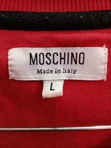 MOSCHINO Made In Italy Red Sweatshirt