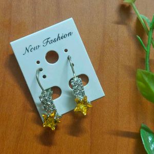 🆕 Yellow Star Earrings