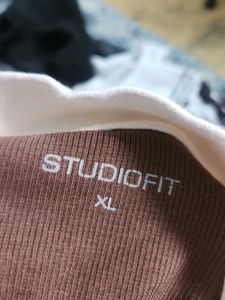 Brown Graphic Print Top
