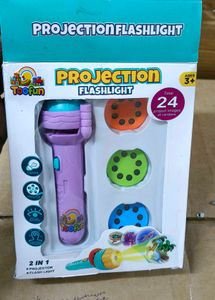 Kids Torch Light 3 Ring Abcd Cartoon Number
