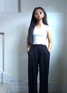 Black Baggy  Palazzo Pants