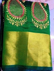 Beautiful Morpeach Saree....💖🤩
