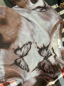 Butterfly Print Top