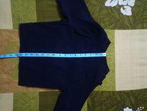 Dark Blue Party Crop Top